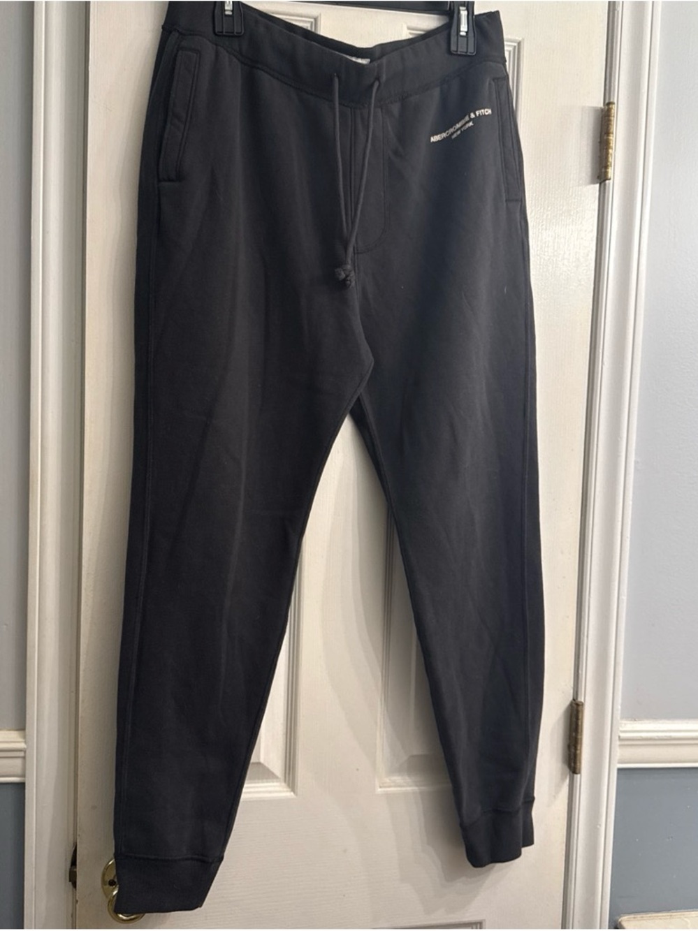 Abercrombie & Fitch men’s Black Drawstring Jogger Sweatpants size L
